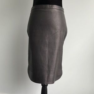 Leather & knit skirt. Size 4.